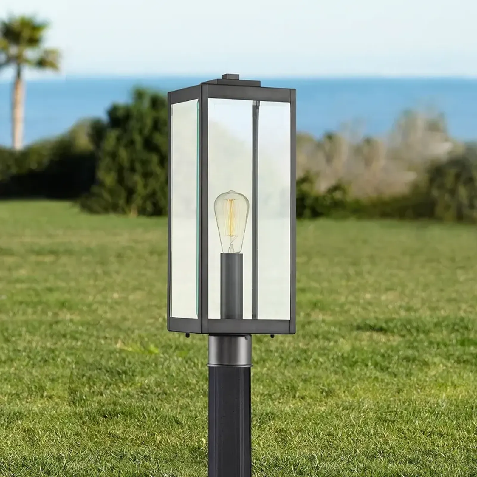 Quoizel Westover 20 1/2" High Earth Black Outdoor Post Light