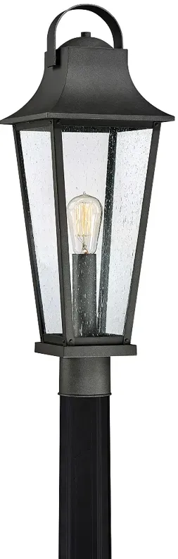 Quoizel Galveston 24 1/2"H Mottled Black Outdoor Post Light