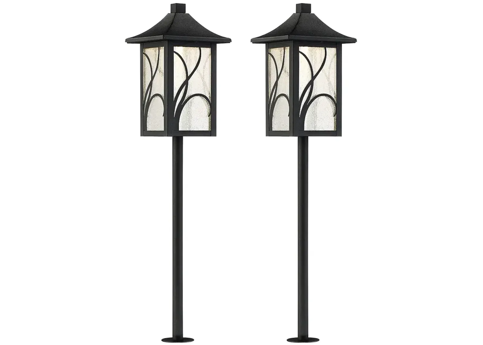 Sleator 23 3/4" High Black LED Landscape Path Light Set of 2