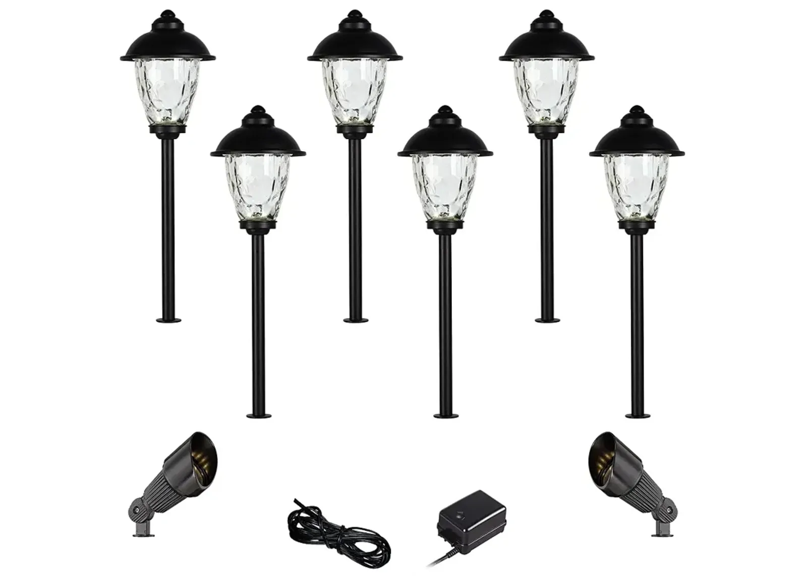 Concord Black 10-Piece LED Landscape Path and Spot Light Set