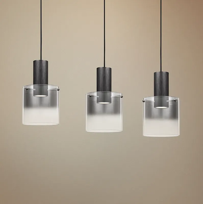 Quoizel Kilmer 39 1/2"W Earth Black LED Multi Light Pendant