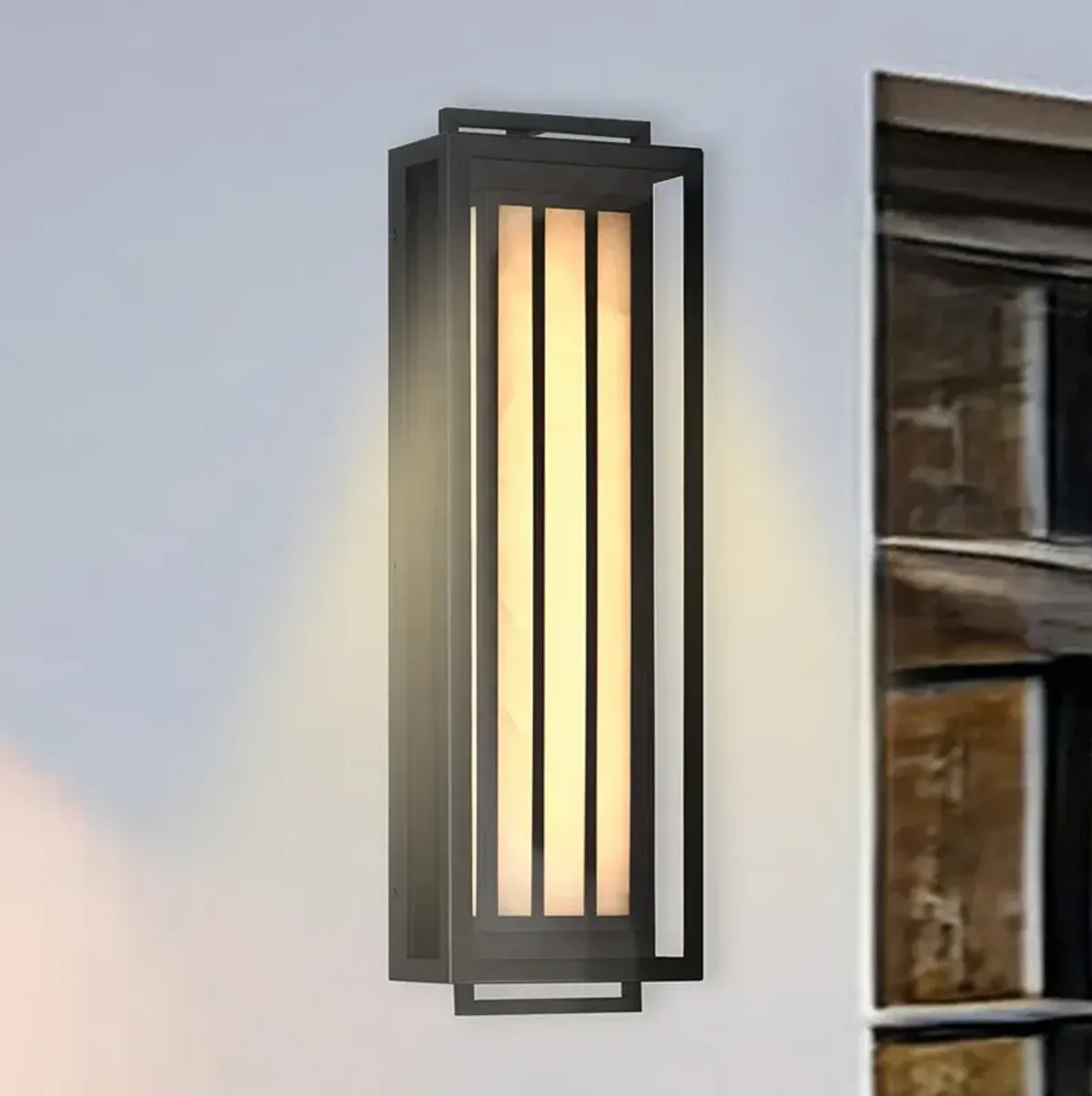 Eastly 22" High Sand Coal Black LED Outdoor Wall Light