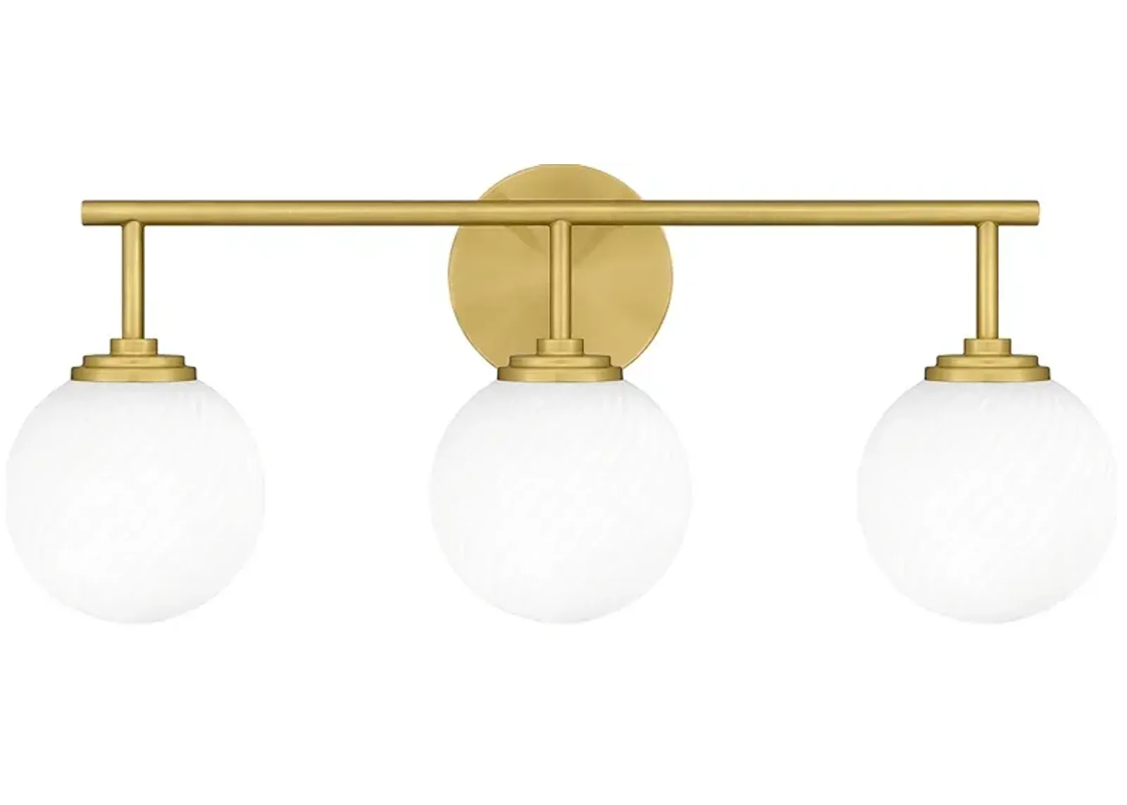 Eloise 3-Light Aged Brass Vanity Light