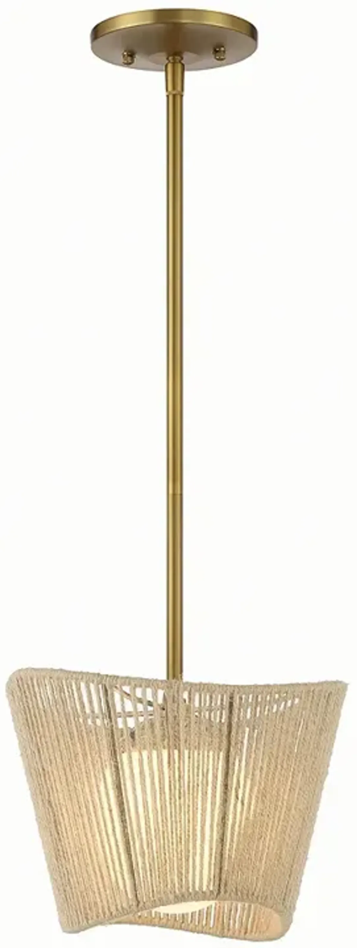 Minka-Lavery Key Largo 1-Light Soft Brass Mini Pendant