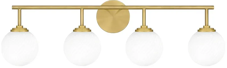 Eloise 4-Light Aged Brass Vanity Light