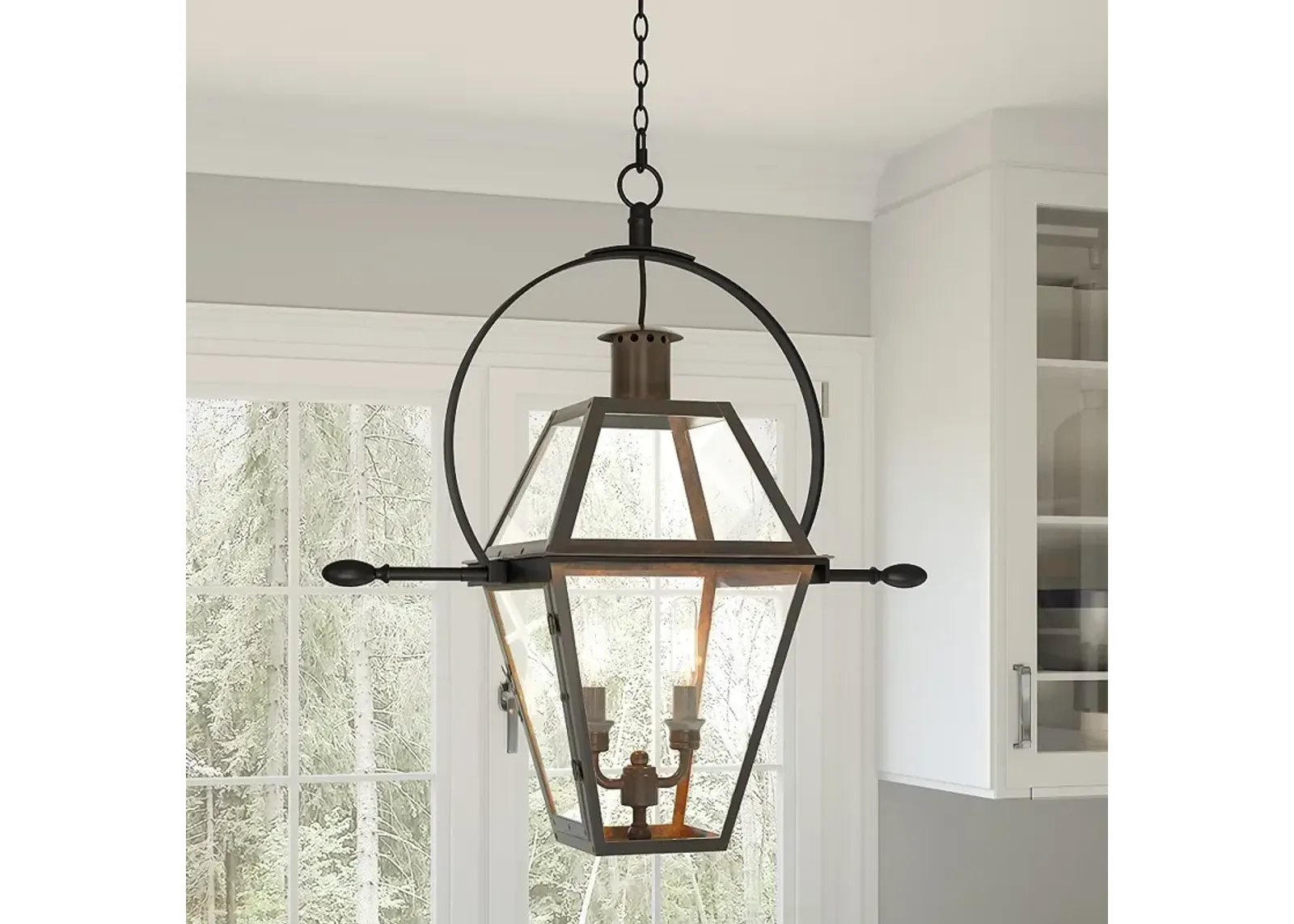 Rue De Royal 2-Lt Bronze Pendant