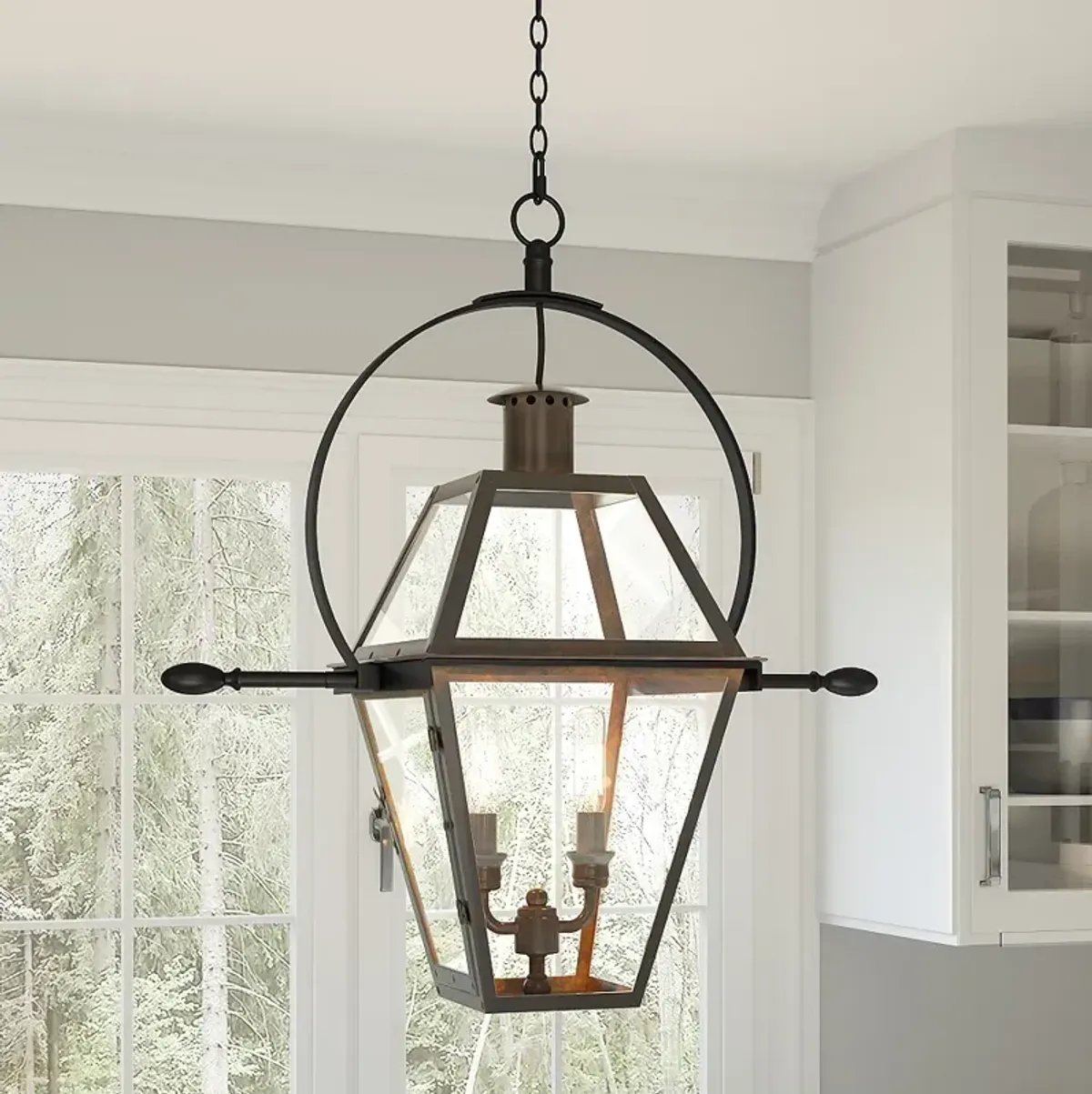 Quoizel Rue de Royal 21 1/4" Wide Industrial Bronze 2-Light Pendant