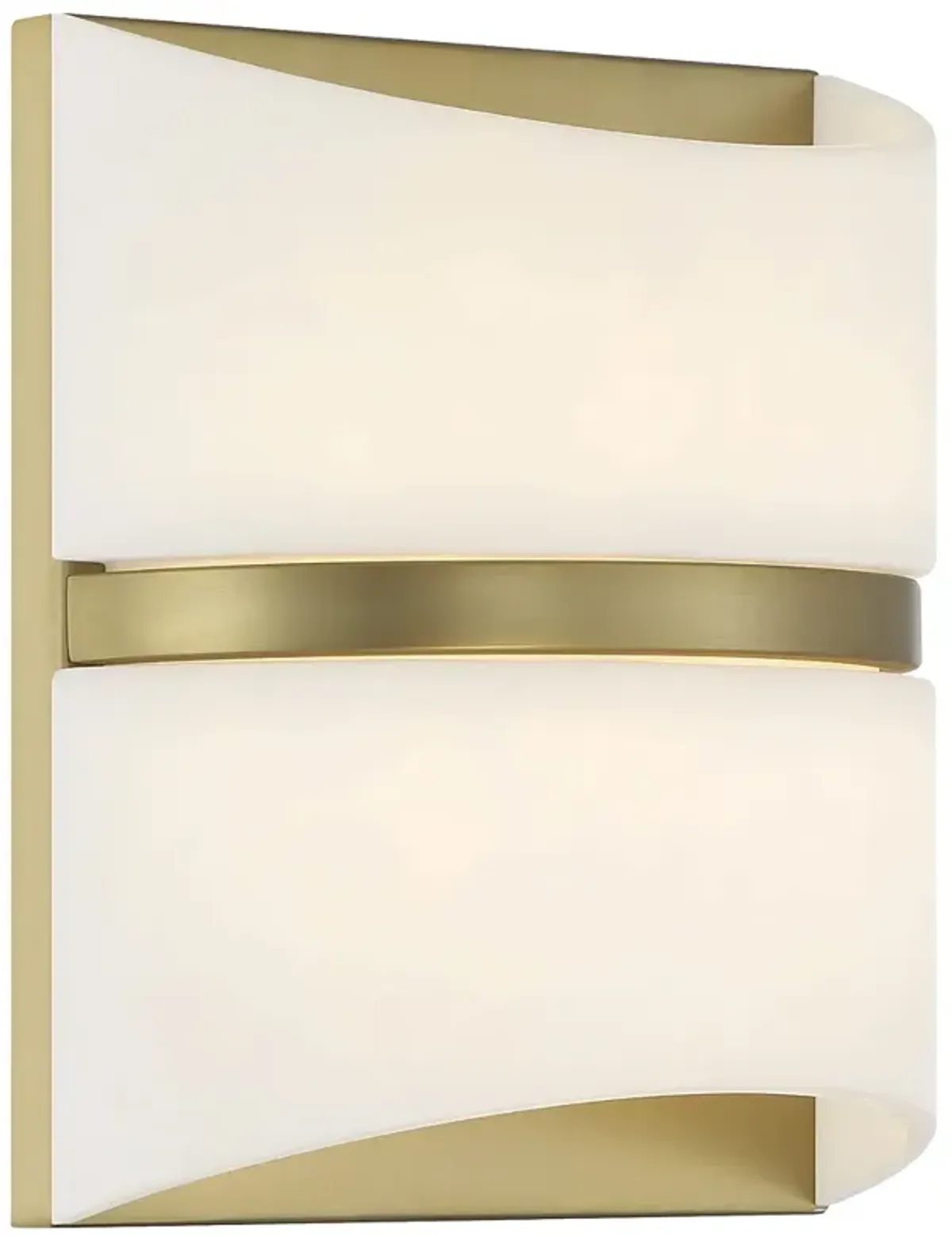 Velaux 10 1/2" High Soft Brass LED Wall Sconce