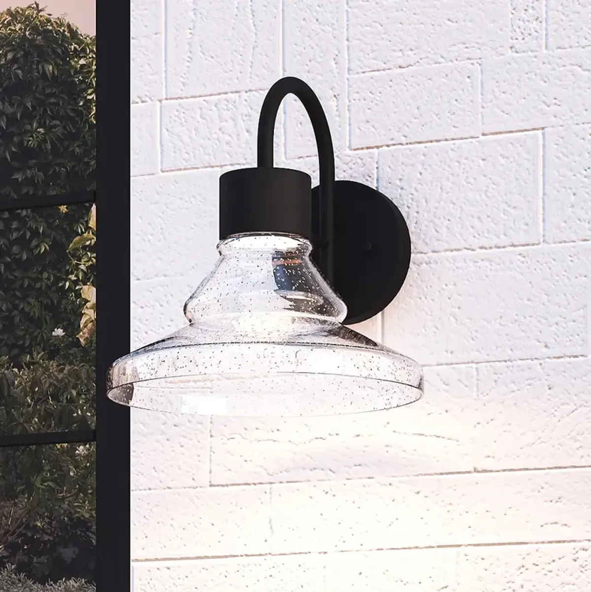 Quoizel Felix 12.3" Integrated LED Matte Black Outdoor Wall Light