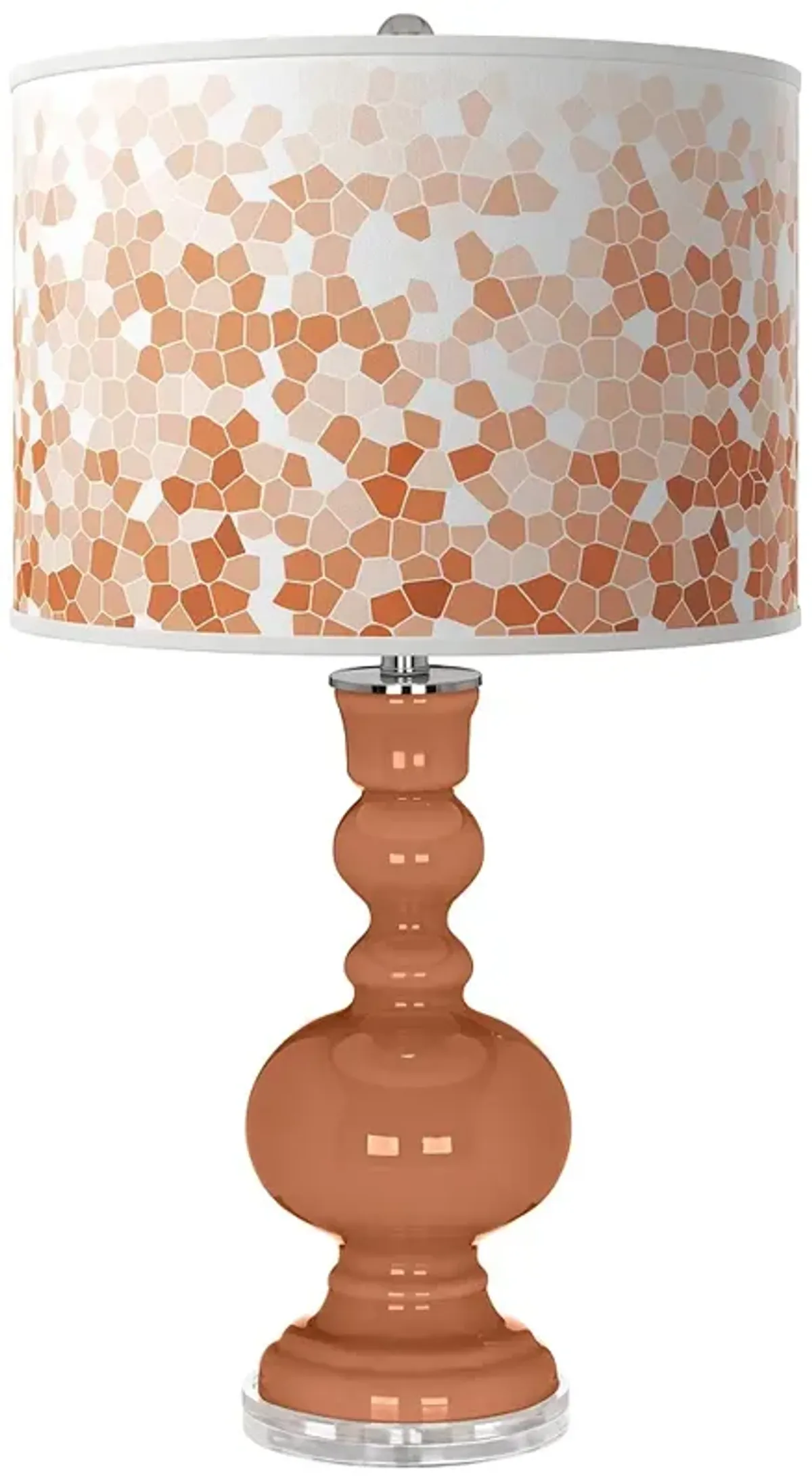 Baked Clay Mosaic Apothecary Table Lamp
