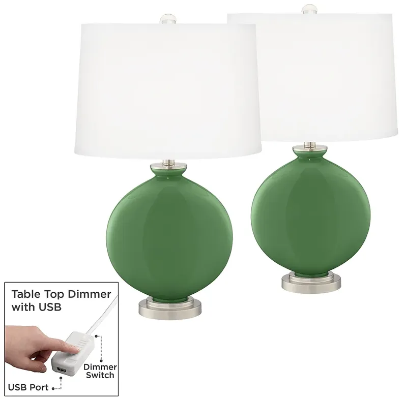 Garden Grove Carrie Table Lamp Set of 2 with Dimmers