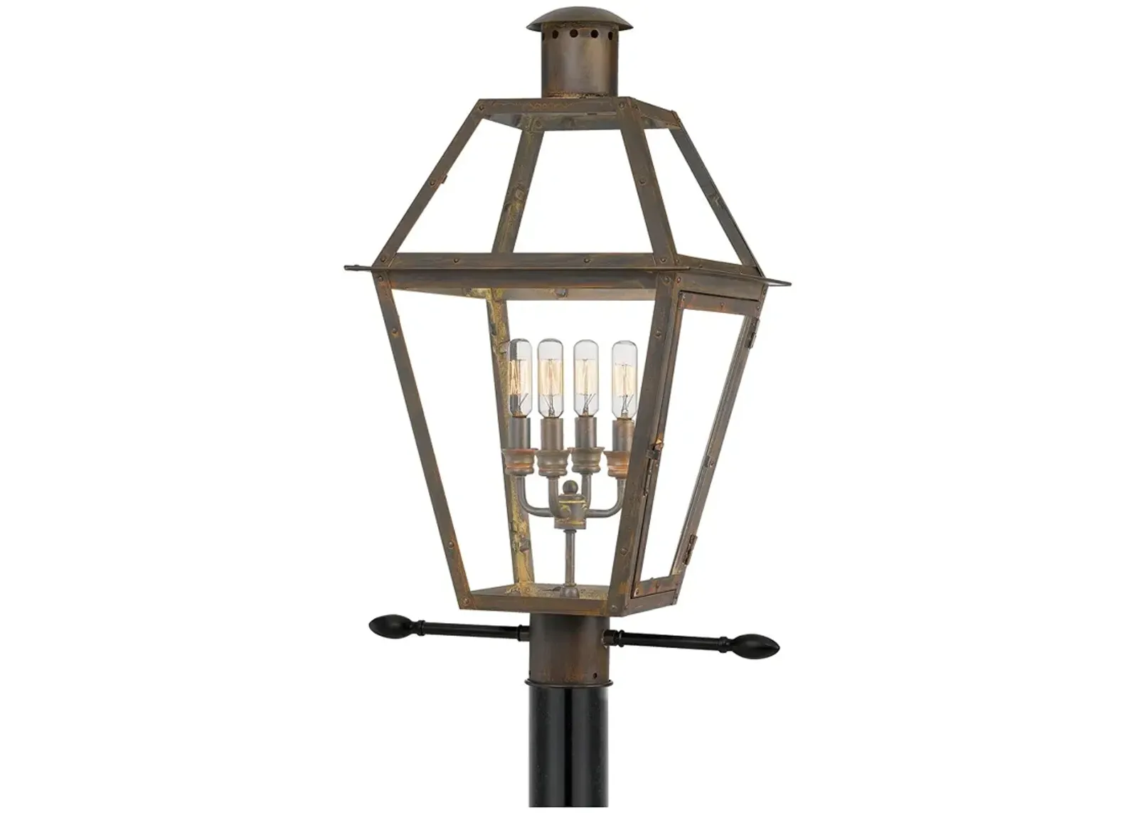 Rue De Royal Bronze Outdoor Post Lantern