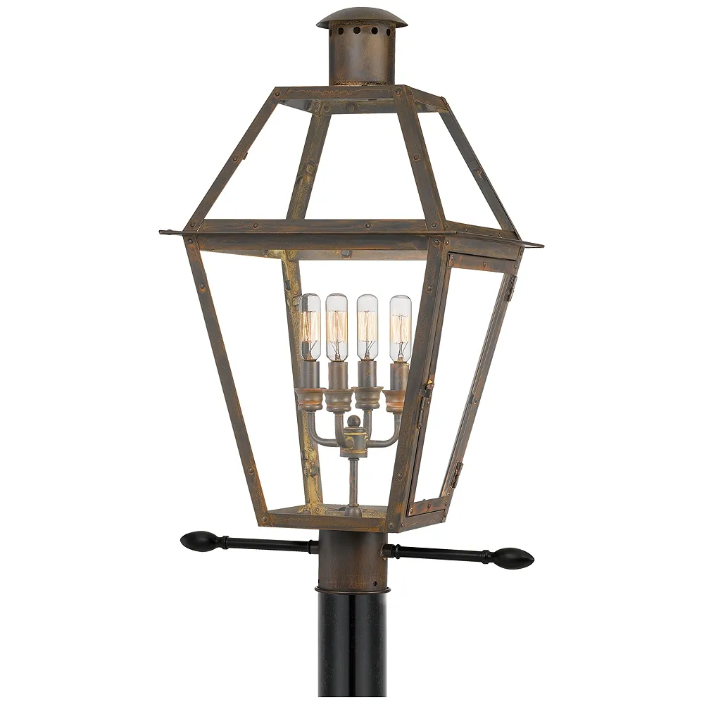 Rue De Royal Bronze Outdoor Post Lantern