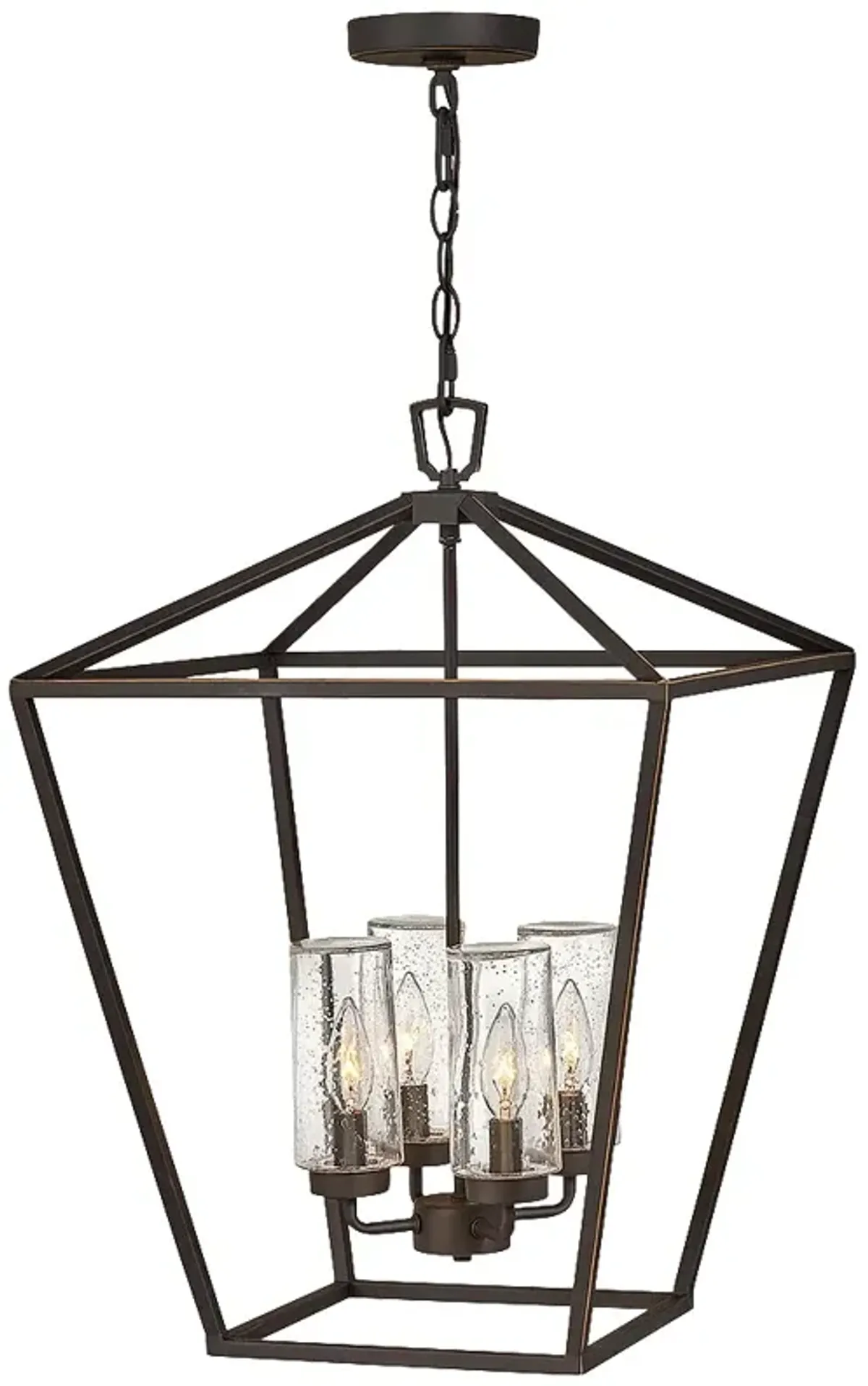 Hinkley Alford Place 17" Bronze Cage Low Voltage Outdoor Hanging Light