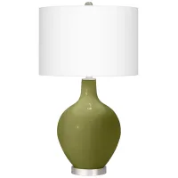 Rural Green Ovo Table Lamp With Dimmer