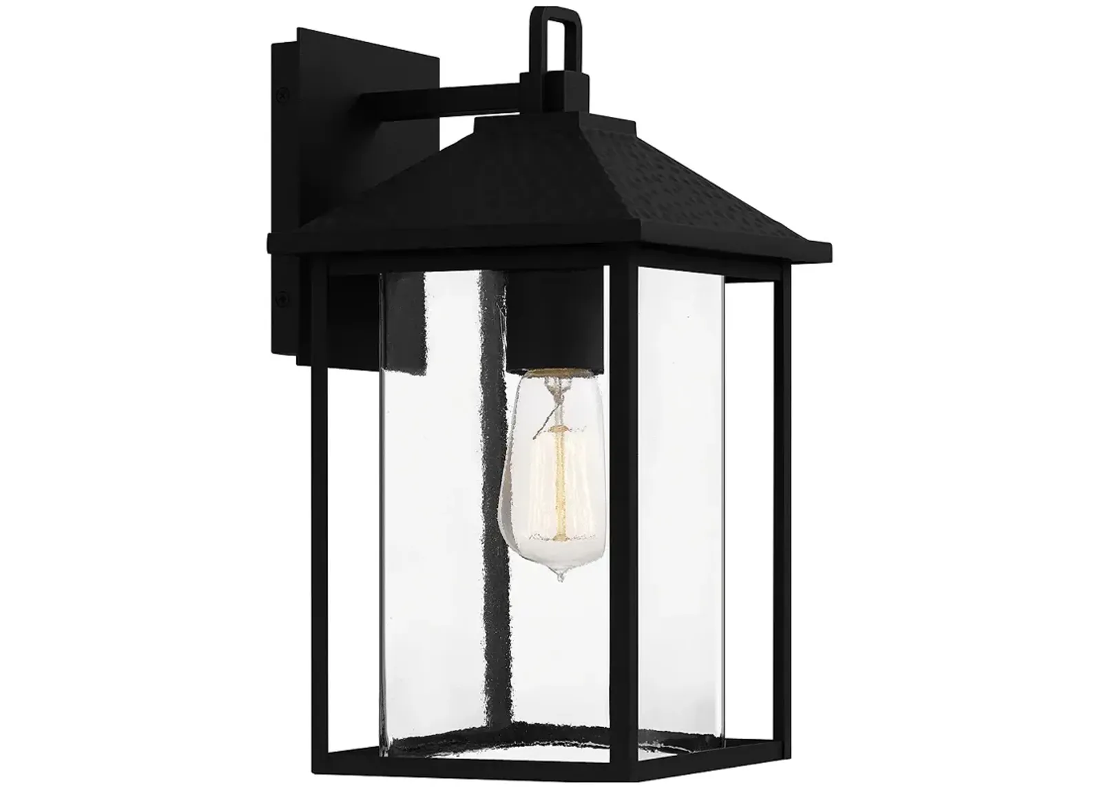 Fletcher 1-Light Earth Black Outdoor Wall Lantern