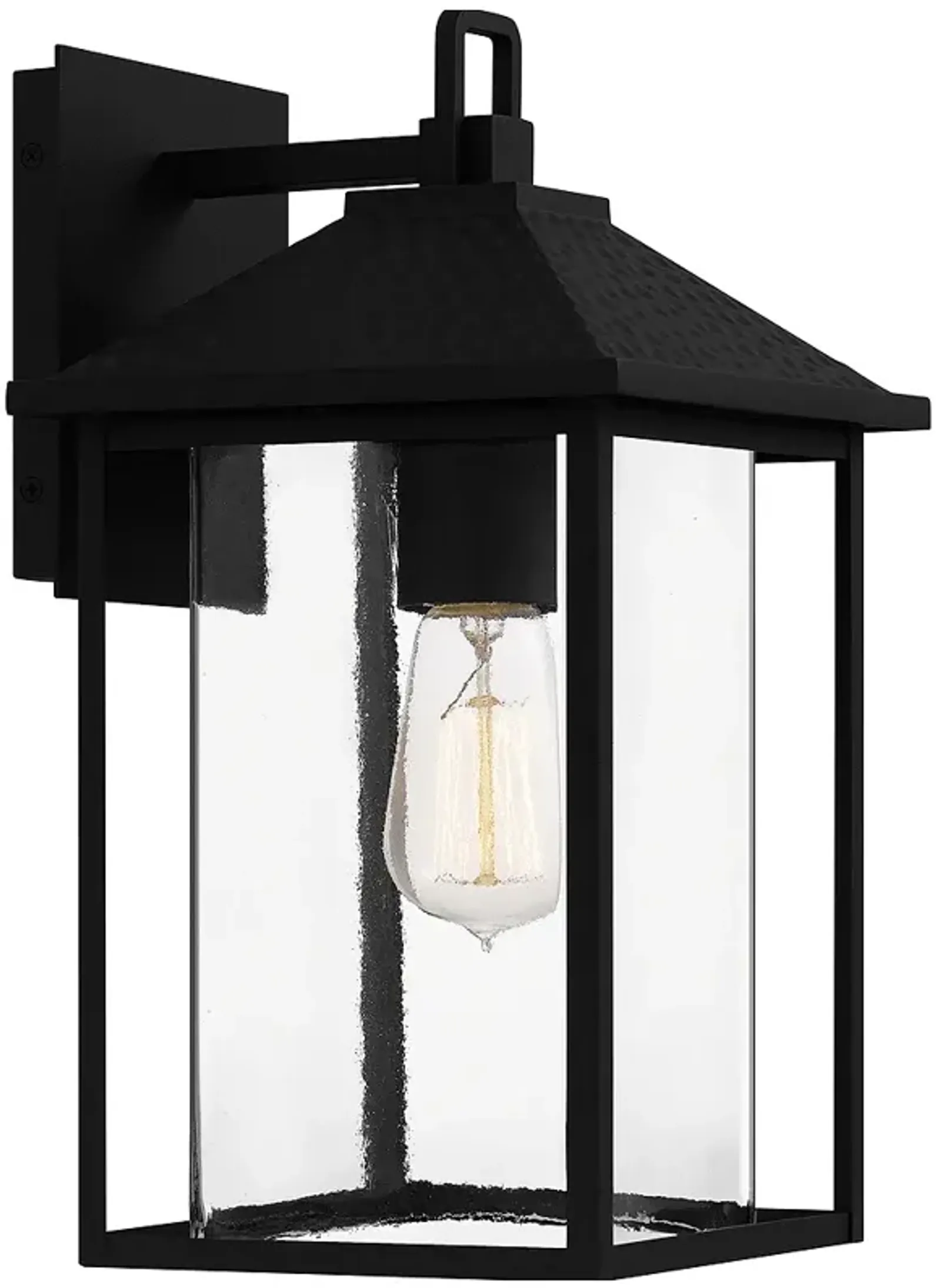 Fletcher 1-Light Earth Black Outdoor Wall Lantern