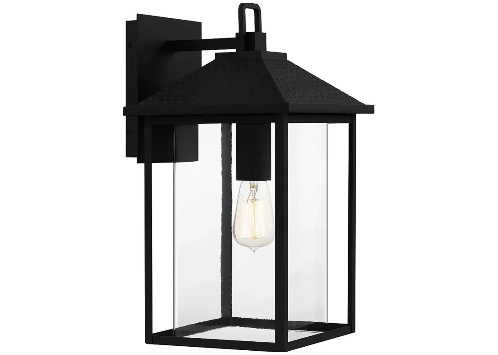 Fletcher 1-Light Earth Black Outdoor Wall Lantern