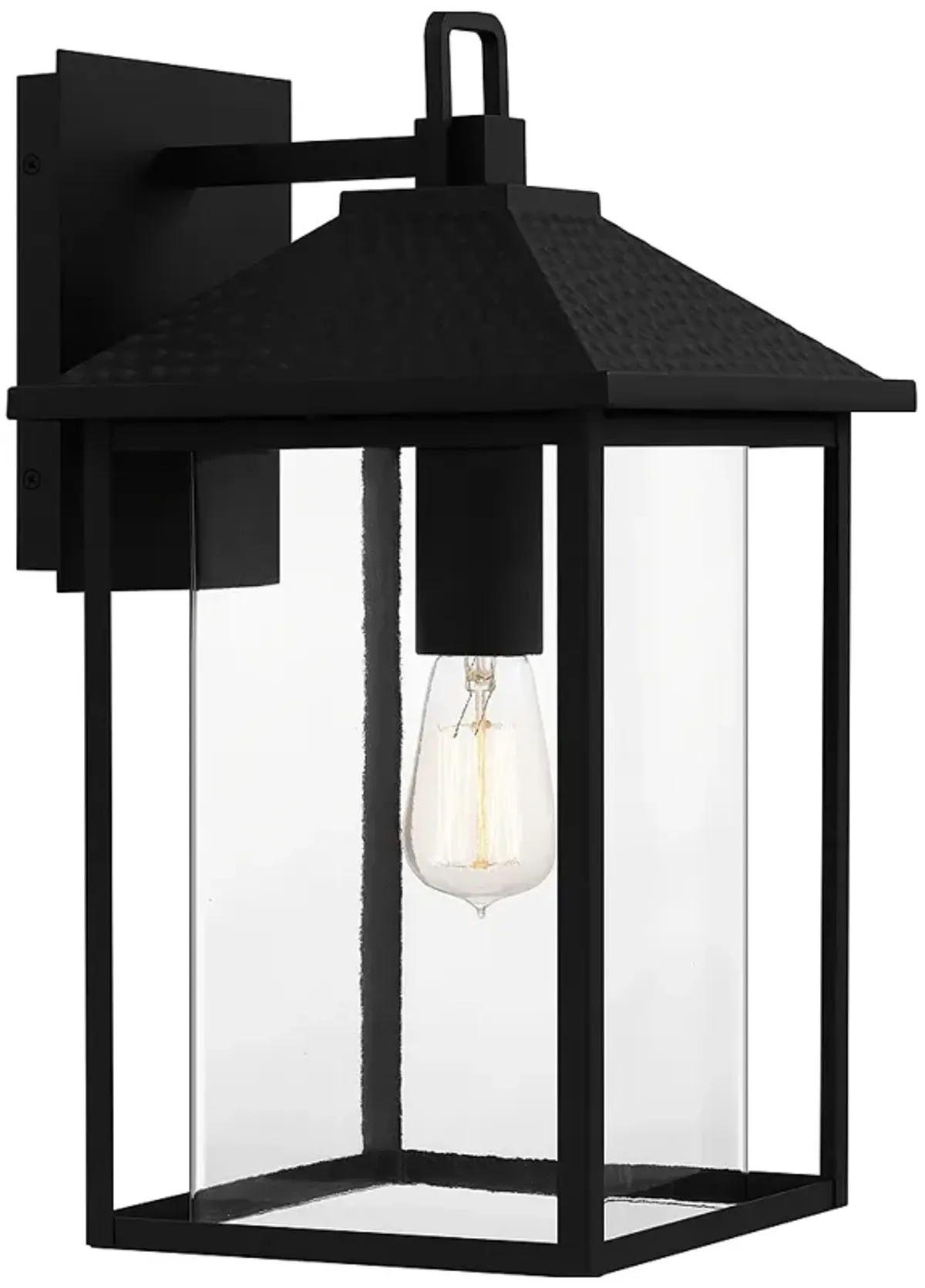 Fletcher 1-Light Earth Black Outdoor Wall Lantern