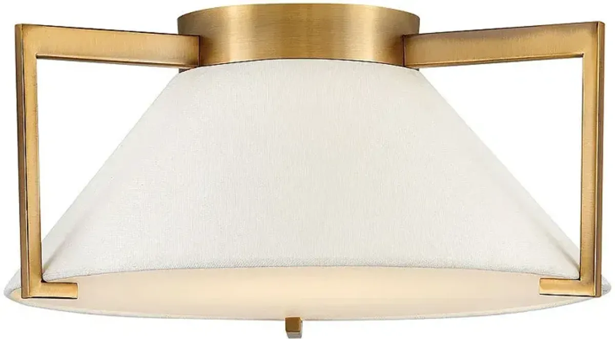 Hinkley- Calla Medium Flush Mount- 15.75"  Brushed Bronze