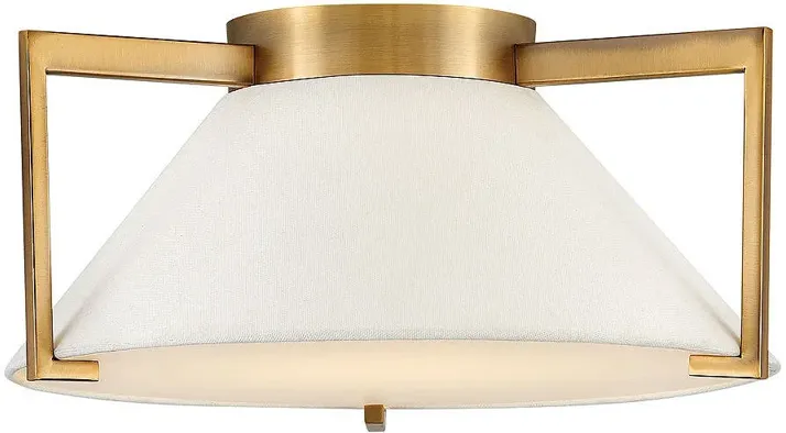 Hinkley- Calla Medium Flush Mount- 15.75"  Brushed Bronze