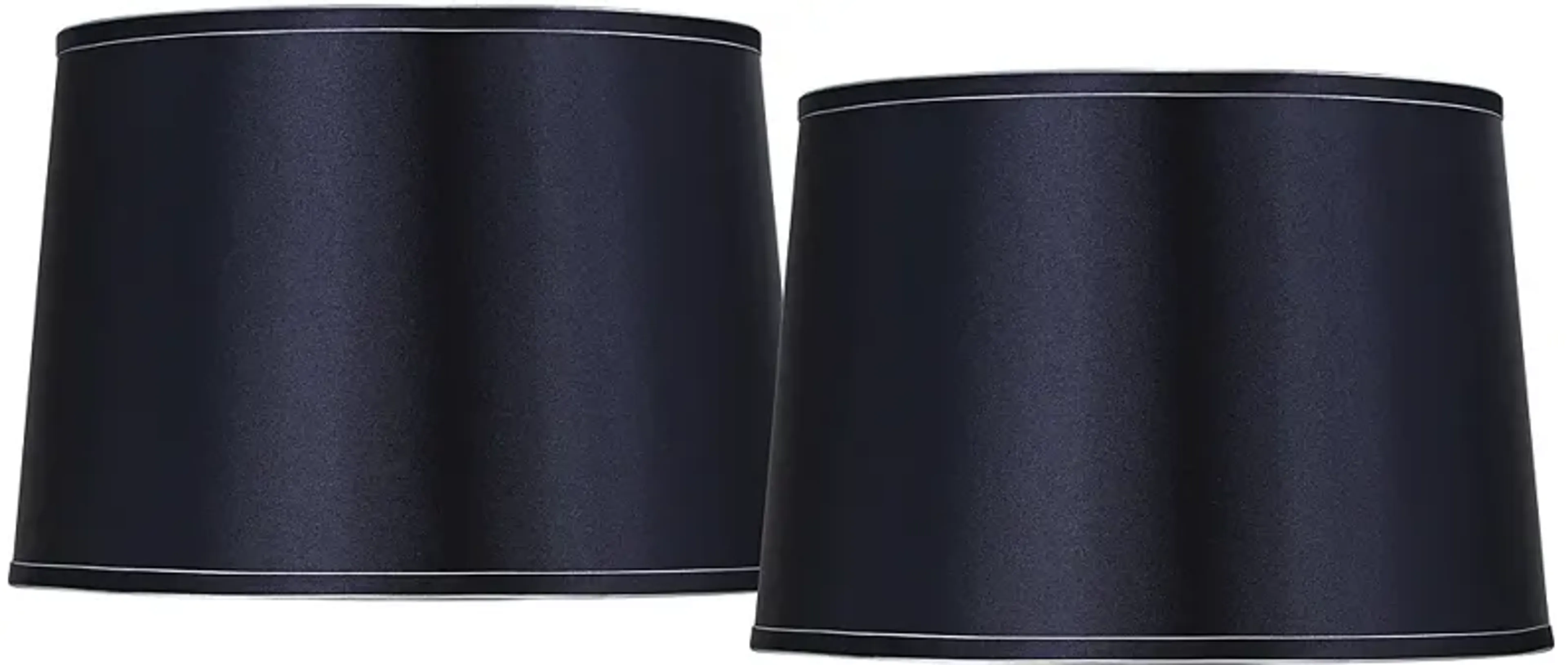 Sydnee Navy Set Of 2 Drum Lamp Shades 14x16x11 Spider Lamps Plus