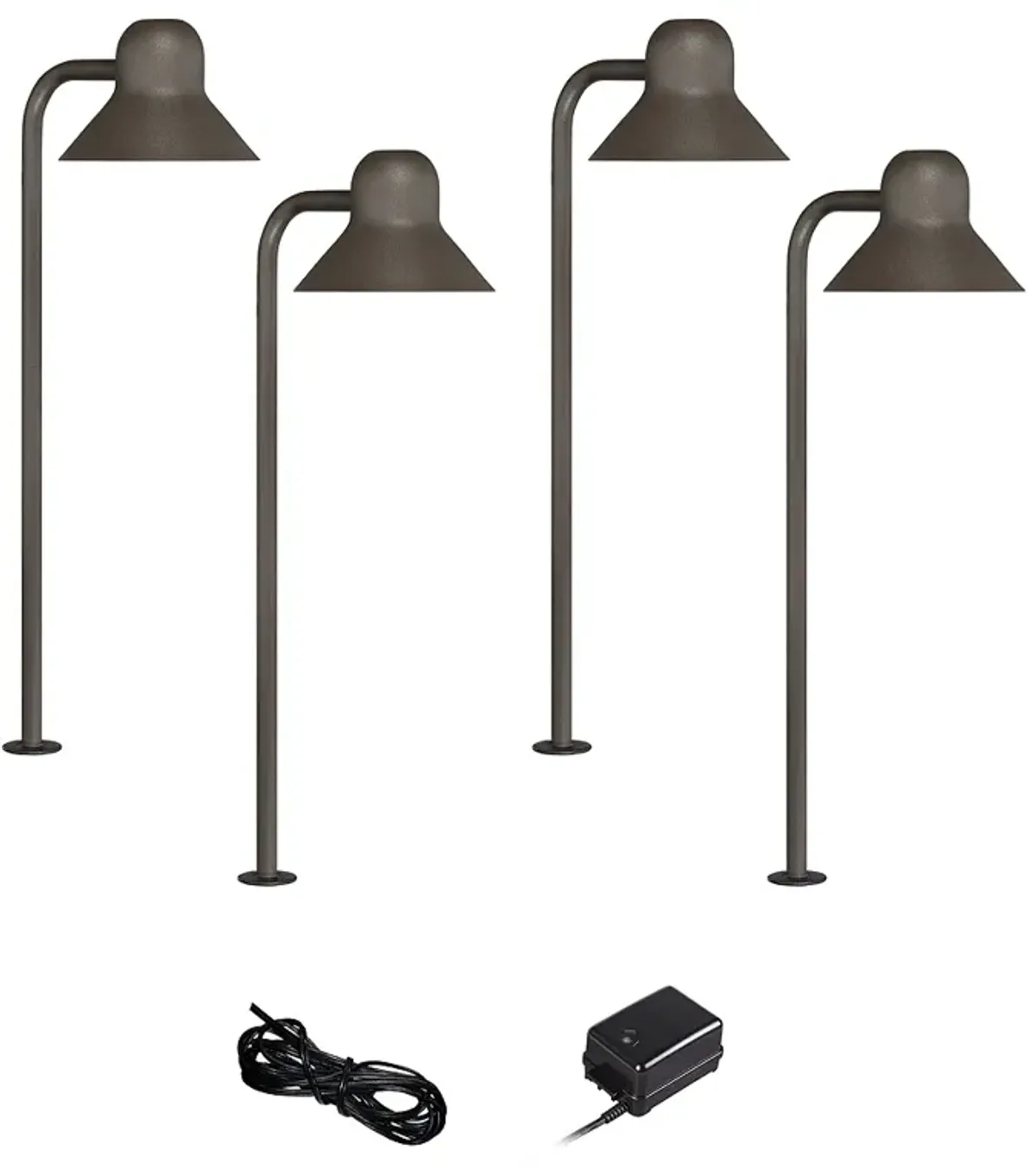 Jayce Bronze 6-Piece LED Landscape Path Light Set