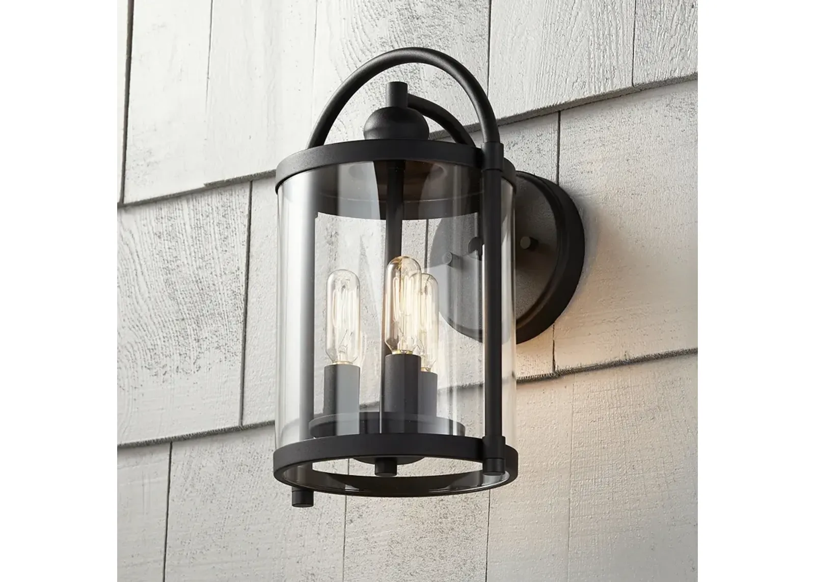 Avani 13" High Black Outdoor Wall Light