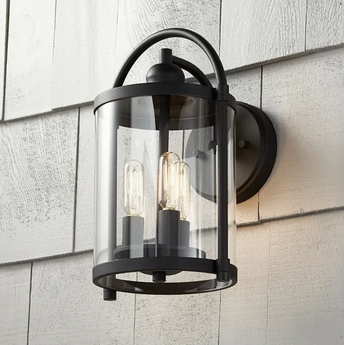 Avani 13" High Black Outdoor Wall Light