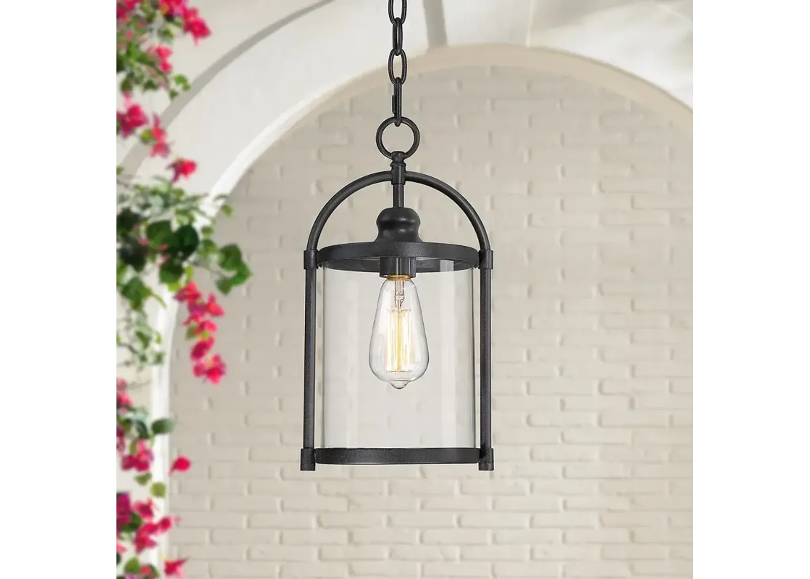 Avani 15" High Black Outdoor Hanging Light