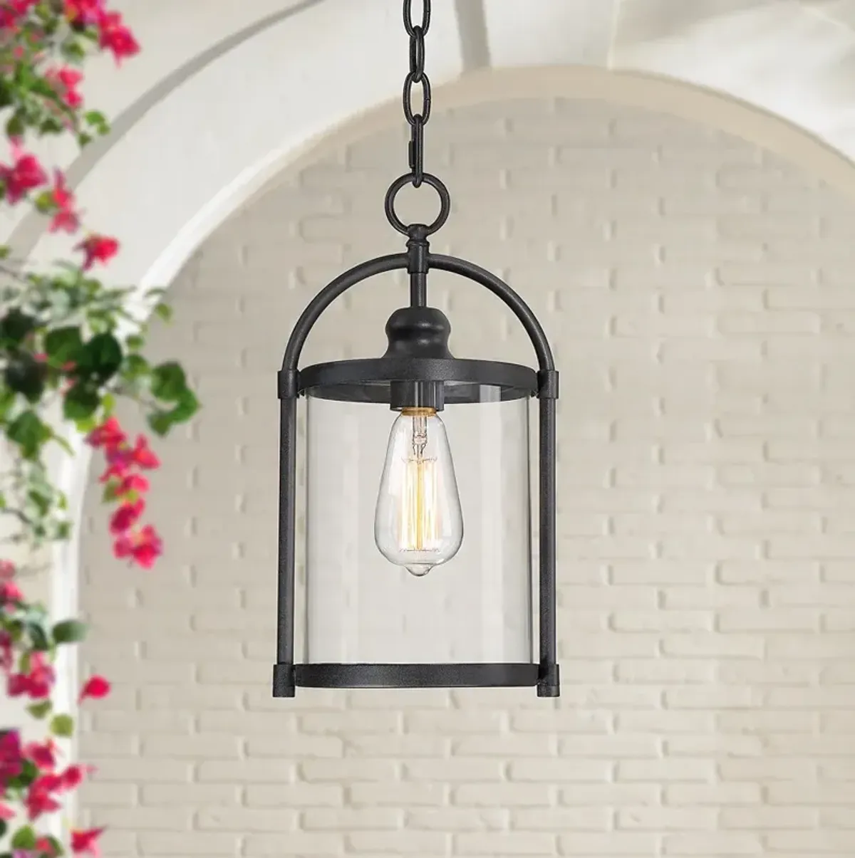 Avani 15" High Black Outdoor Hanging Light