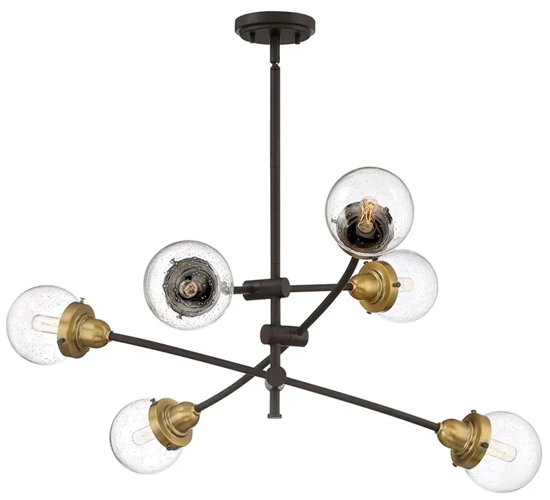 Trance 34" 6-Light Chandelier