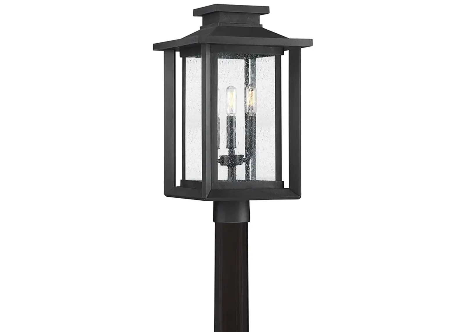 Wakefield 19 1/4"H Earth Black 3-Light Outdoor Post Light