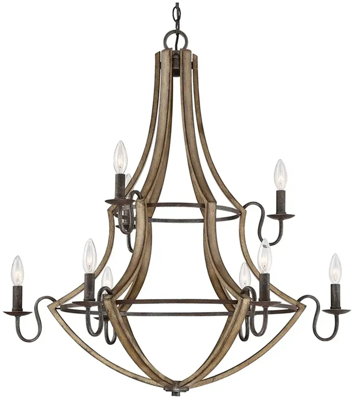 Shire 32 Inch 9 Light Chandelier