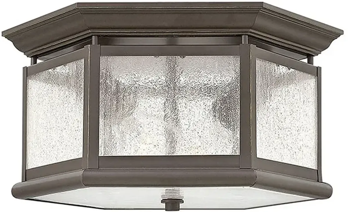 Edgewater 13" Wide Oil-Rubbed Bronze Outdoor Ceiling Light