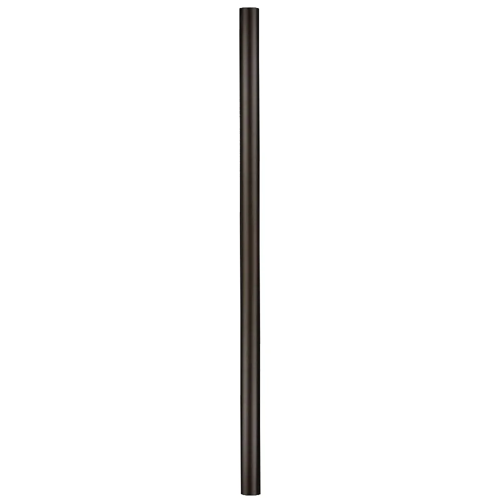 Hinkley 84" High Textured Black Direct Burial Post with Photo Cell