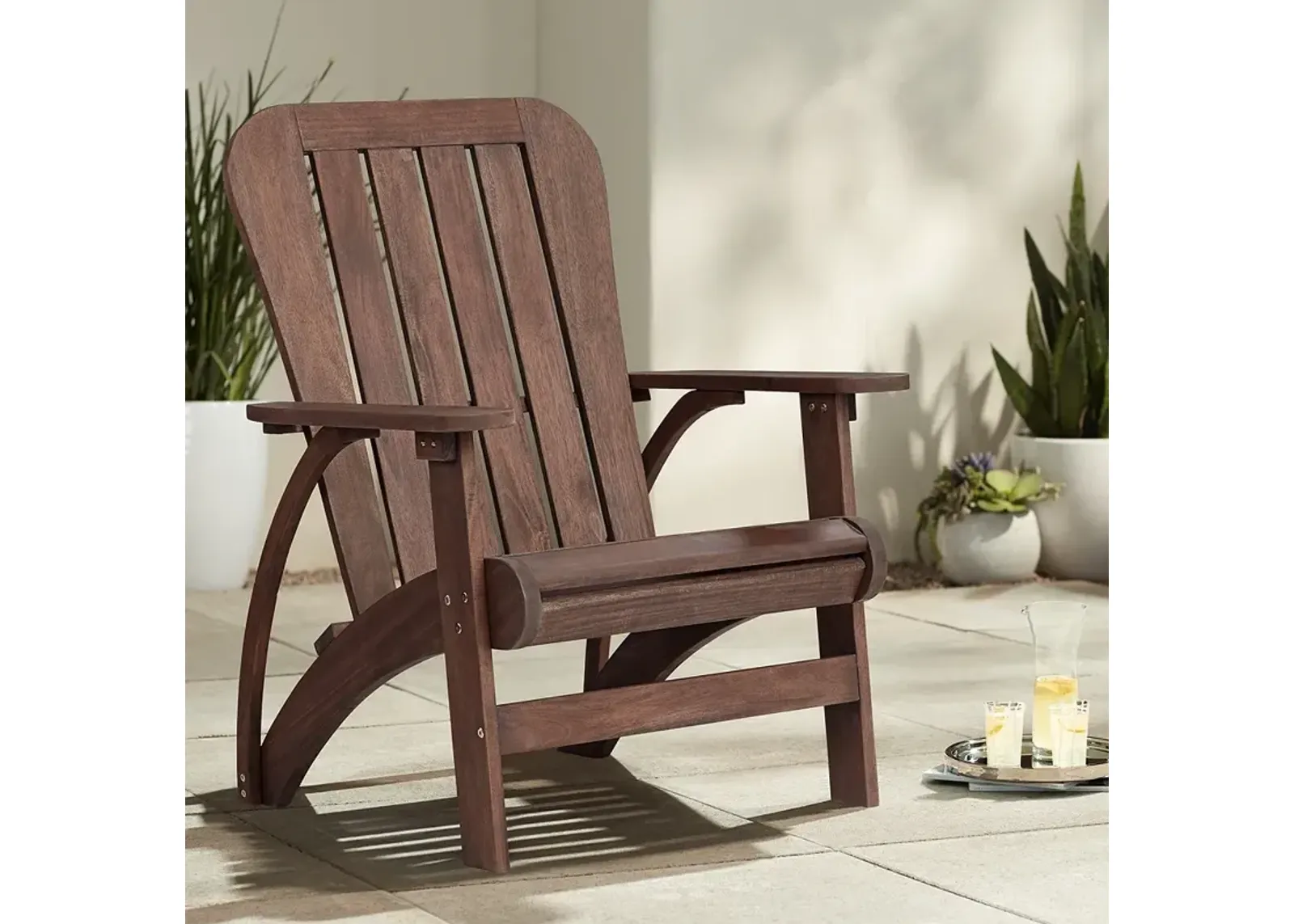 Dylan Dark Wood Outdoor Adirondack Chair