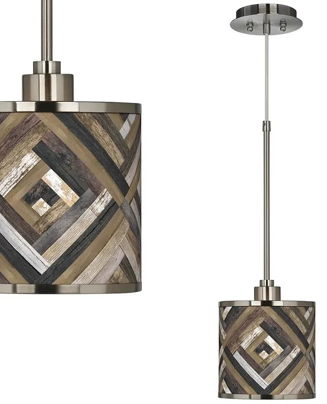 Woodwork Diamonds Giclee Glow Mini Pendant Light