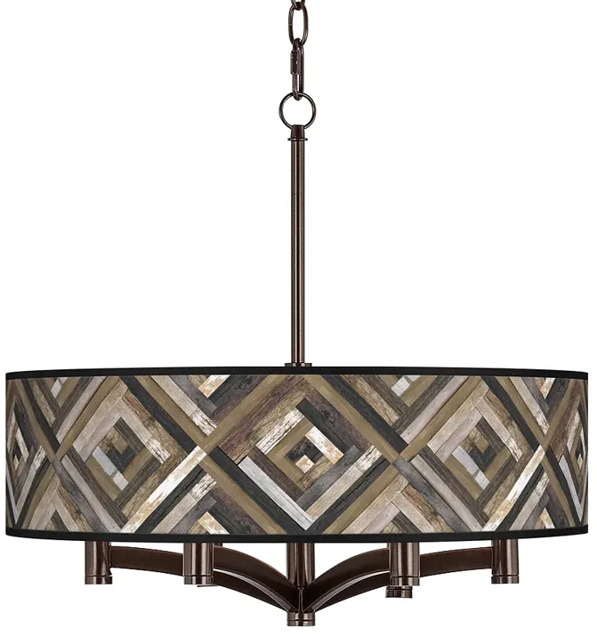 Woodwork Diamonds Ava 6-Light Bronze Pendant Chandelier