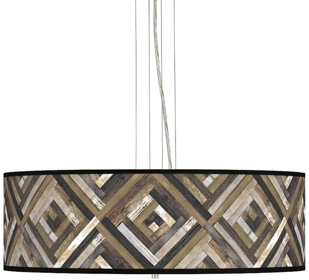 Woodwork Diamonds Giclee 24" Wide 4-Light Pendant Chandelier