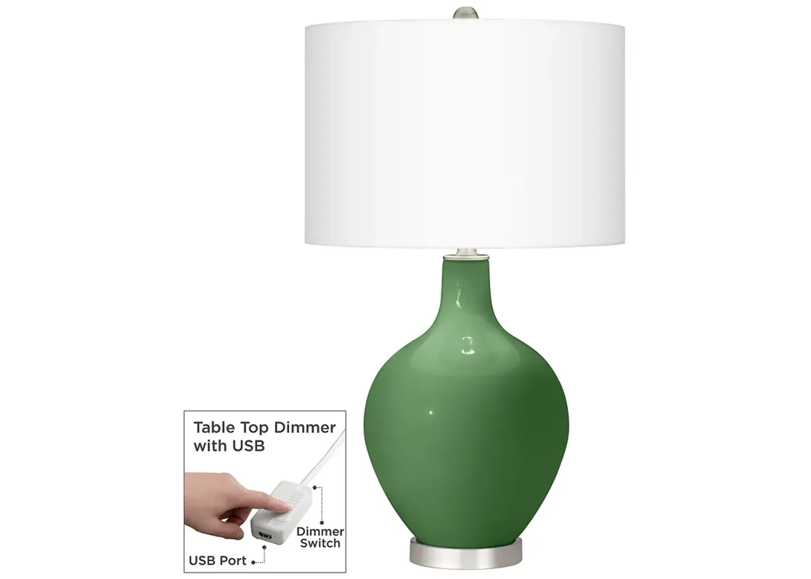 Garden Grove Ovo Table Lamp With Dimmer