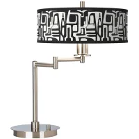 Giclee Gallery 20 1/2" Tempo Shade CFL Swing Arm Desk Lamp