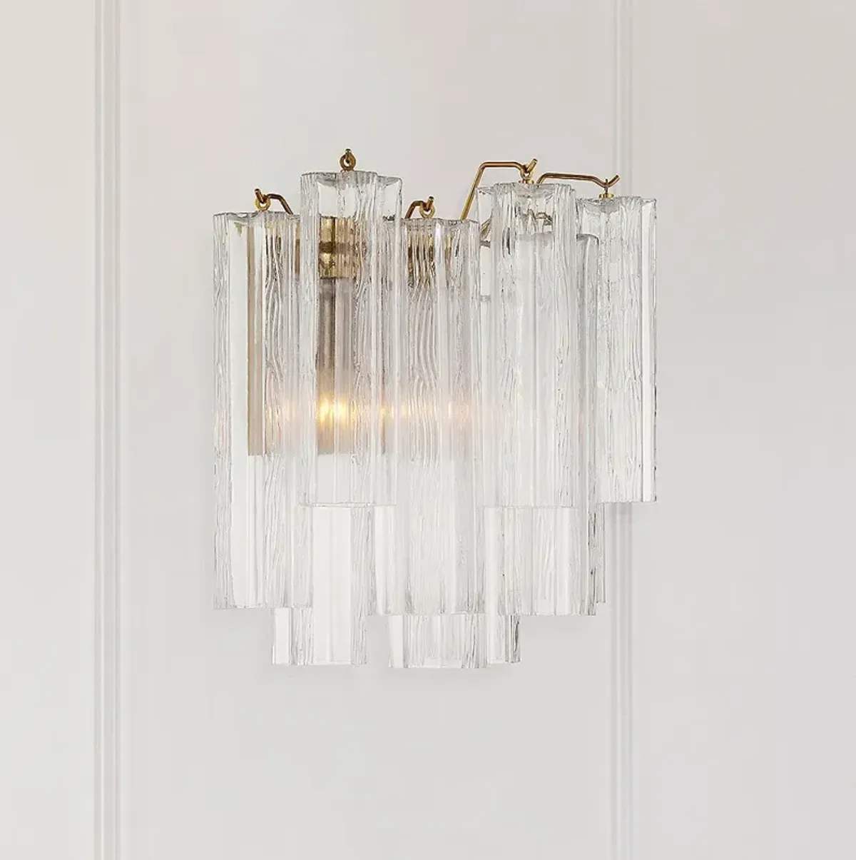 Addis 2 Light Aged Brass Sconce