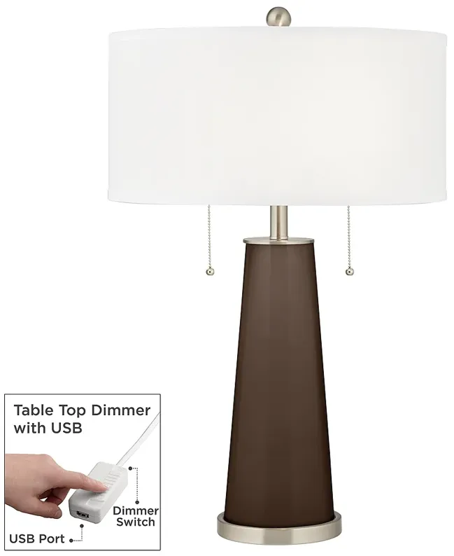 Carafe Peggy Glass Table Lamp With Dimmer