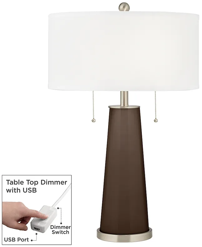 Carafe Peggy Glass Table Lamp With Dimmer