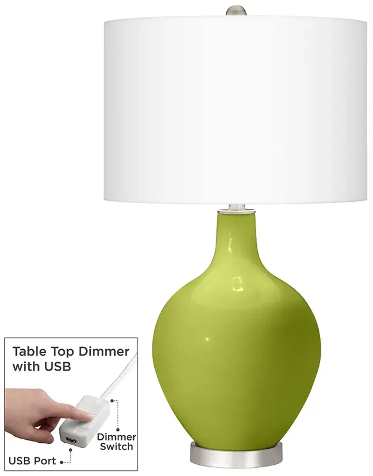 Parakeet Ovo Table Lamp With Dimmer