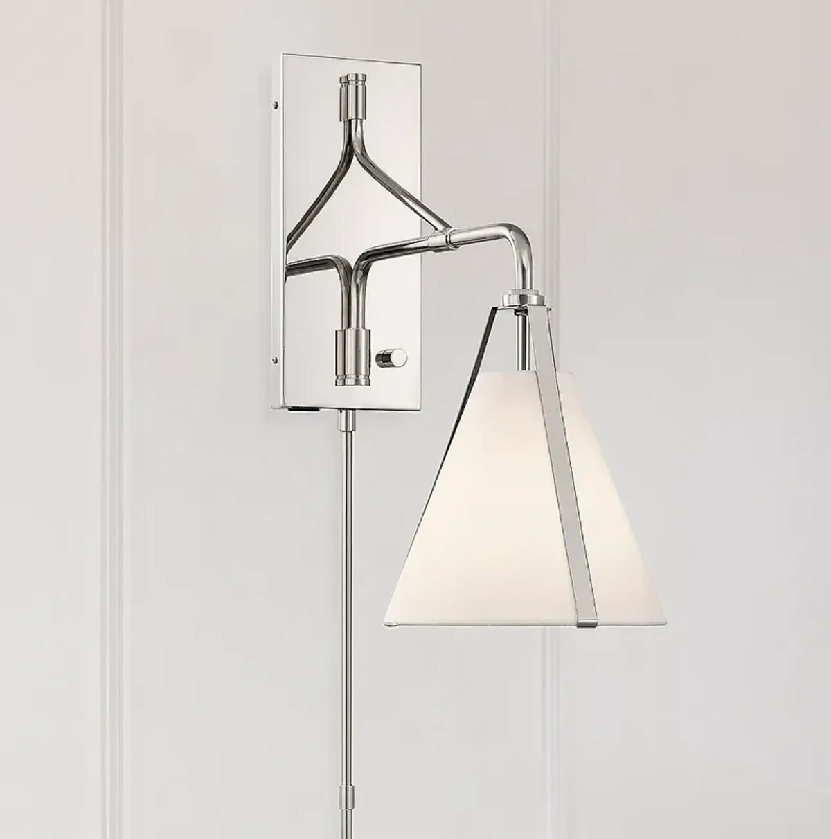 Fulton 1 Light Polished Nickel Task Sconce