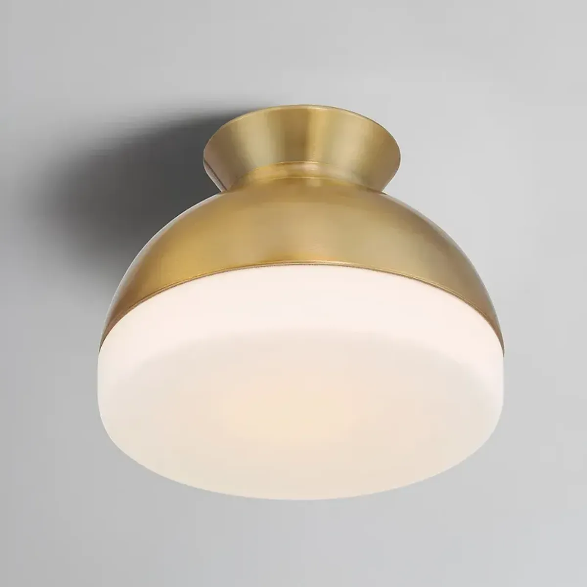 Brian Patrick Flynn Gidget 1 Light Vibrant Gold Flush Mount