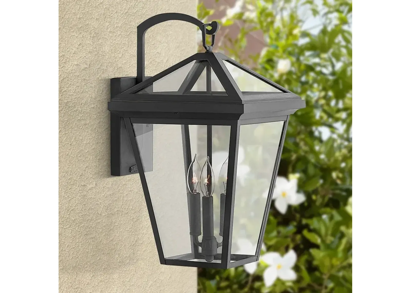 Alford Place 20 1/2" High Black 3-Light Outdoor Wall Light