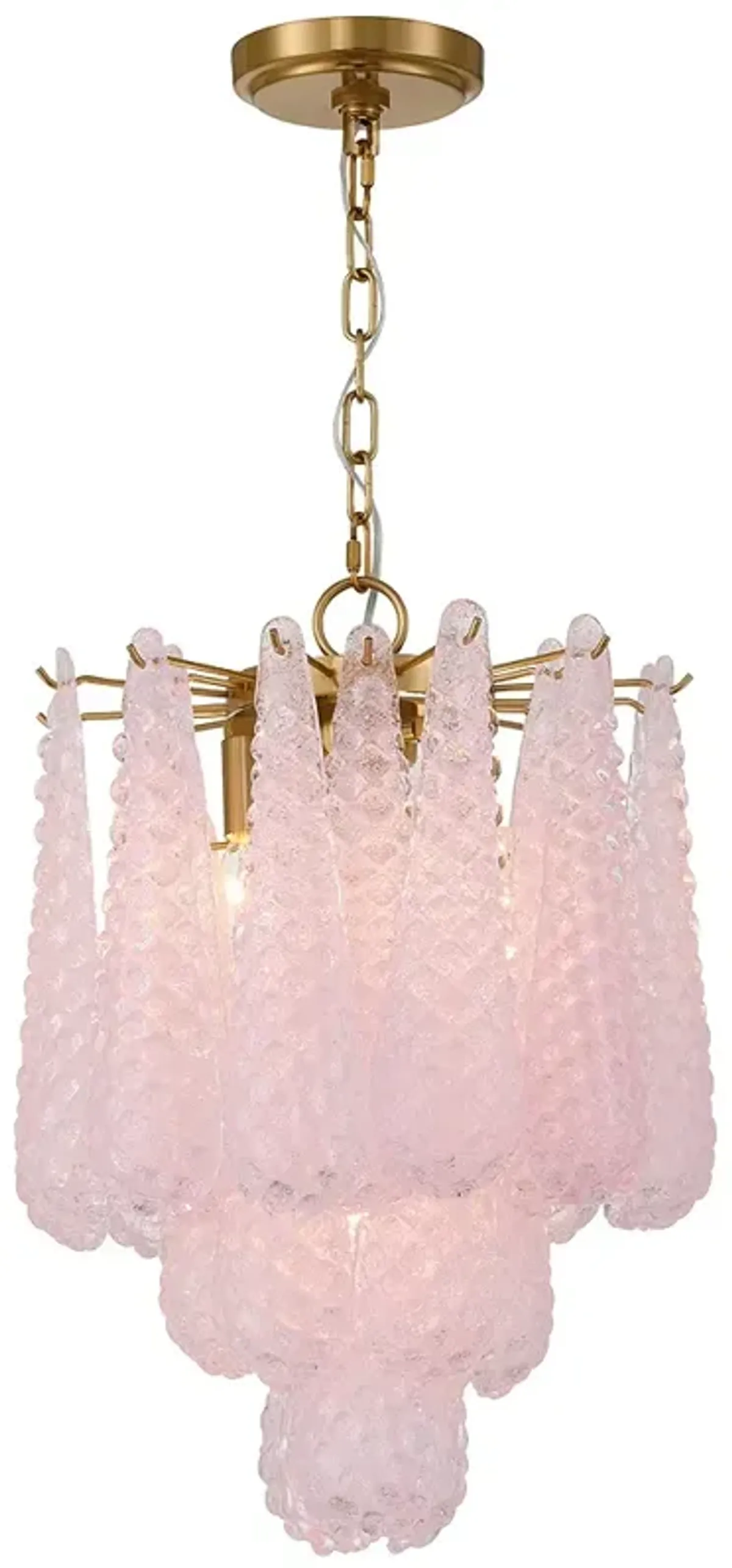 Ollie 4 Light Aged Brass Pendant